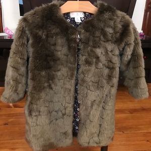 Mi & O Faux Fur girl coat